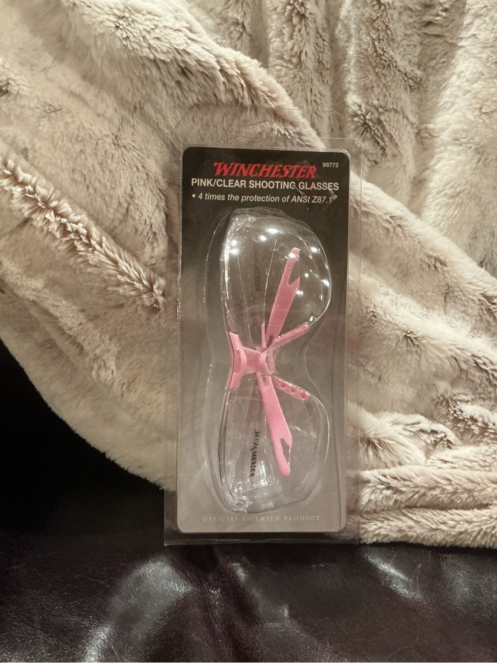 Winchester Pink/Clear Protective Shooting Glasses
